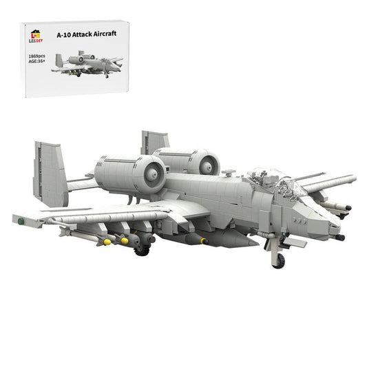 A - 10 Attack Aircraft Military Klemmbausteine （Grey） - LesDiy - Klemmbausteine