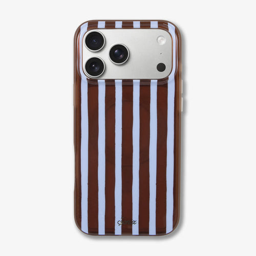 Abstract Stripe Brown / Blue MagSafe® Compatible iPhone Case