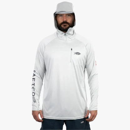 aftco-jason-christie-hooded-long-sleeve-performance-hoodie-gray-front