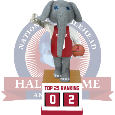 Alabama Crimson Tide Basketball Top 25 Ranking Tracker Bobblehead