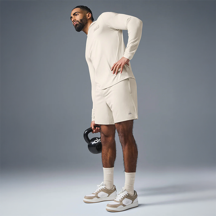 Alo - Men's Conquer Reform Lightweight Hoodie - Bone