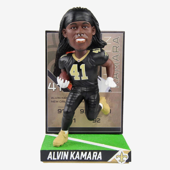 Alvin Kamara New Orleans Saints Ratings Card Bobblehead NFL