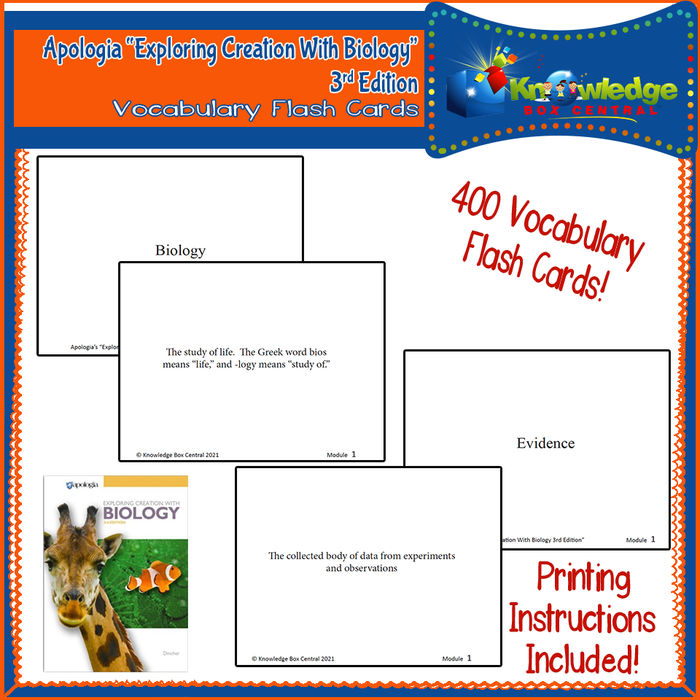 Apologia Exploring Creation with Biology 3rd Edition