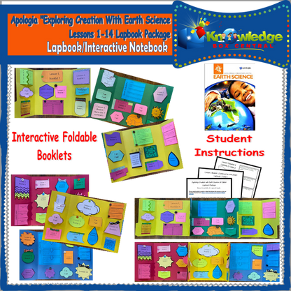 Apologia Exploring Creation with Earth Science Lapbook Package (Lessons 1-14)