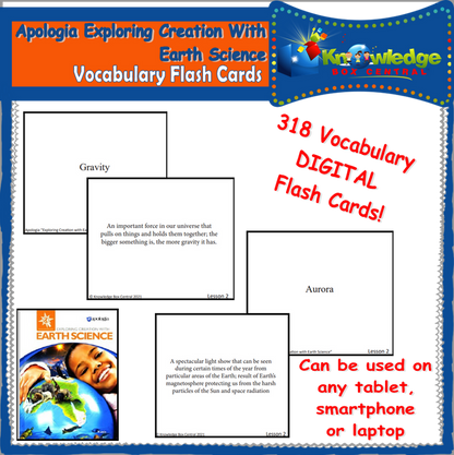 Apologia Exploring Creation with Earth Science Lapbook Package (Lessons 1-14)