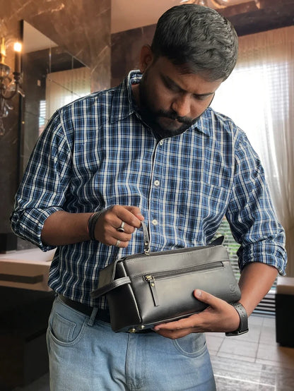 Leather Toiletry Bag