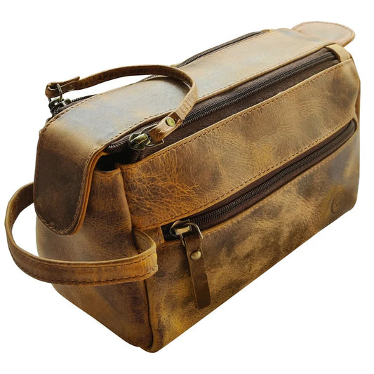 Leather Toiletry Bag