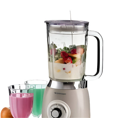 583/03/Ariete Blender 1000W,1.5L,4stainless steel blades,4 speeds+Pulse button,Glass jar,Beige colou 1000 / 1.5L / 5