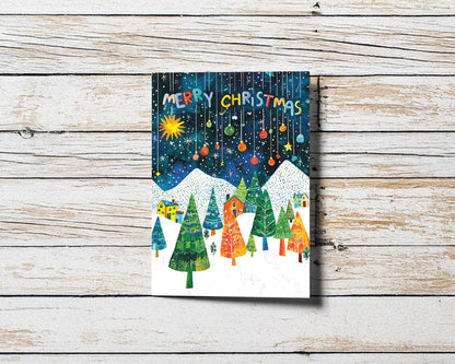 Artistic Holiday Greeting Card | George Miller Design | Festive Winter Wonderland