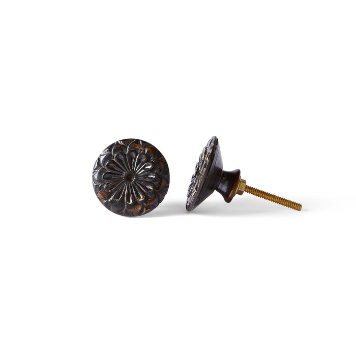 Atwood Carved Flower Knob 4.5cm