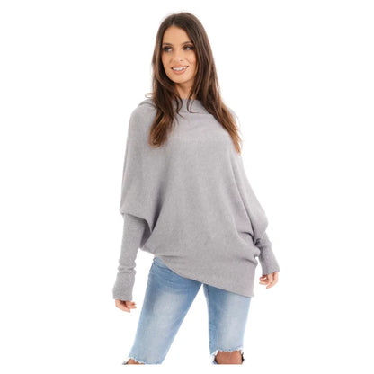 Audrey  Asymmetric Knitted Jumper
