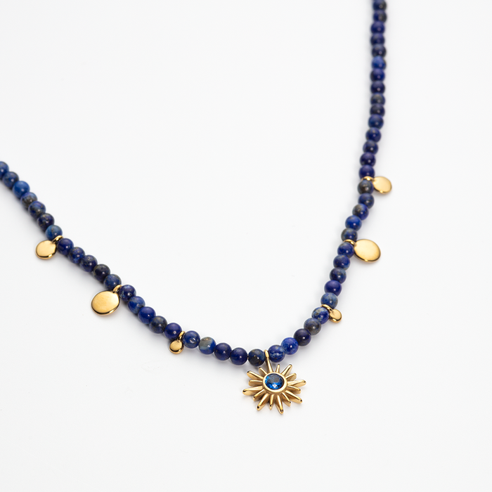 Aurora Azure Halskette Gold
