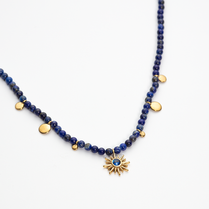Aurora Azure Halskette Gold