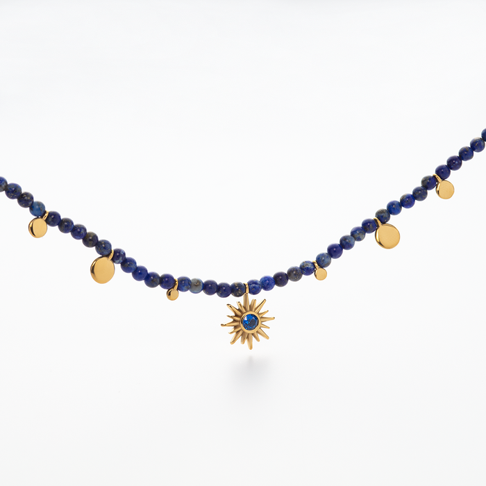 Aurora Azure Halskette Gold