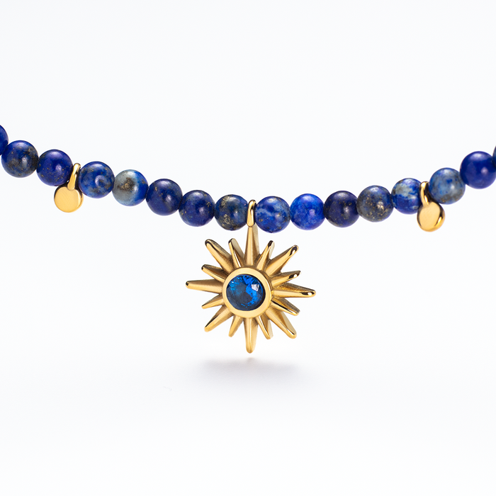 Aurora Azure Halskette Gold