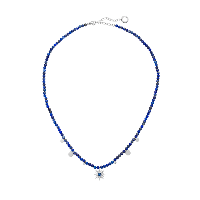 Aurora Azure Halskette Silber