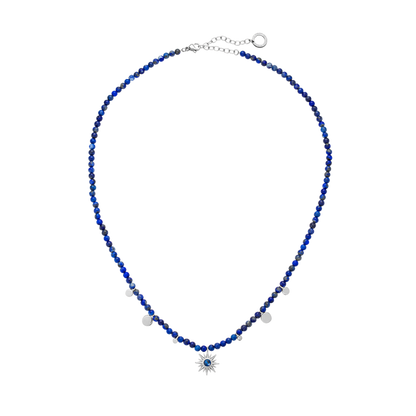 Aurora Azure Halskette Silber