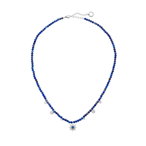Aurora Azure Halskette Silber