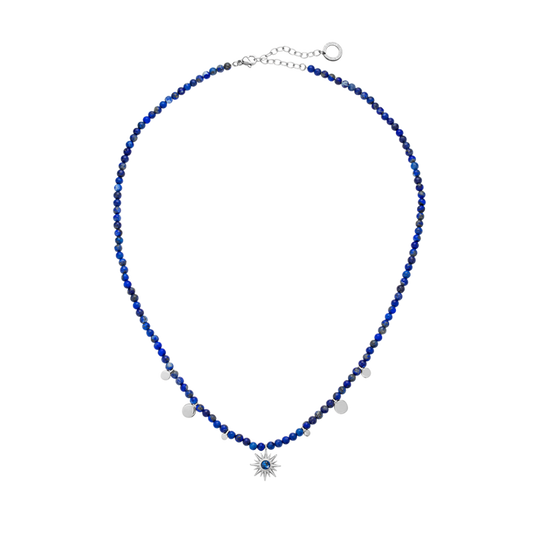 Aurora Azure Halskette Silber