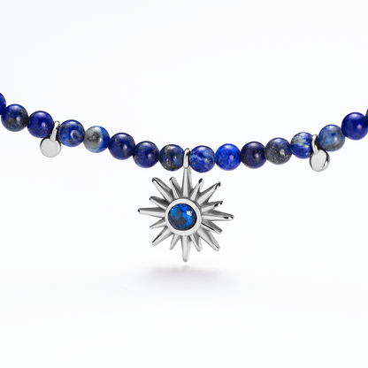 Aurora Azure Halskette Silber