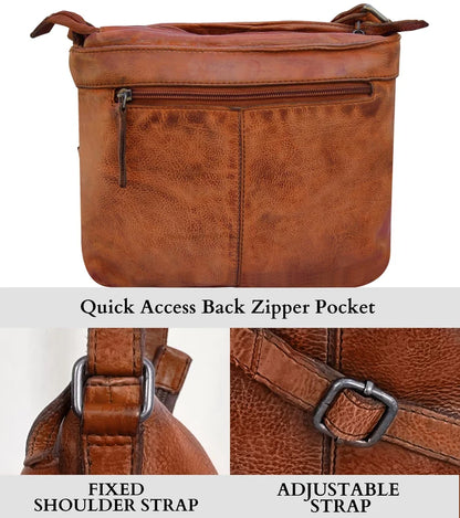 womens leather crossbody bags