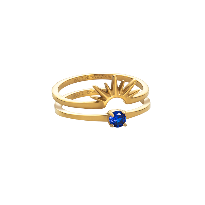 Aurora Solar Duet Ring Gold
