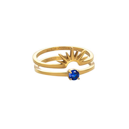 Aurora Solar Duet Ring Gold