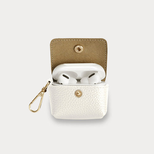 Avery AirPods Clip-On Pouch - Ivory/Gold
