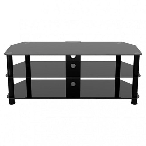 AVF Classic Corner Glass TV Stand for Up to 60" TV - Black | SDC1250CMBB from DID Electrical - guaranteed Irish, guaranteed quality service. (6977489535164)