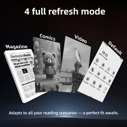 B6 Black & White 300PPI 6'' Compact Ebook Reader with Android 14OS E-reader Morden remarkable Eink Tablet for digital reading