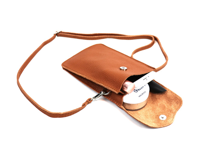 Bagitali Jude Leather Traveller Bag - Tan