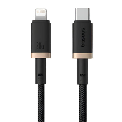Baseus Dura Series USB-C to Lightning Fast Charging Cable 20W 1m — Black/Gold