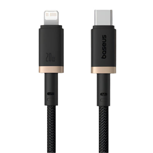 Baseus Dura Series USB-C to Lightning Fast Charging Cable 20W 1m — Black/Gold