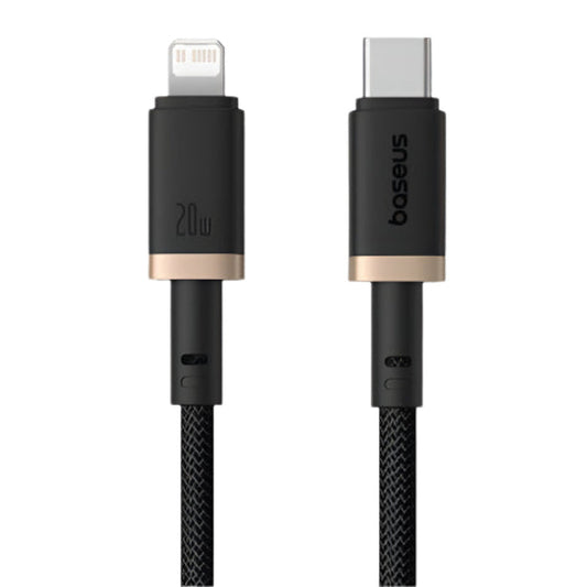 Baseus Dura Series USB-C to Lightning Fast Charging Cable 20W 1m — Black/Gold
