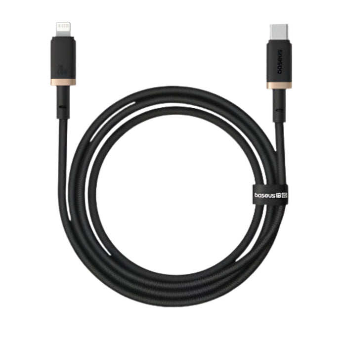 Baseus Dura Series USB-C to Lightning Fast Charging Cable 20W 1m — Black/Gold