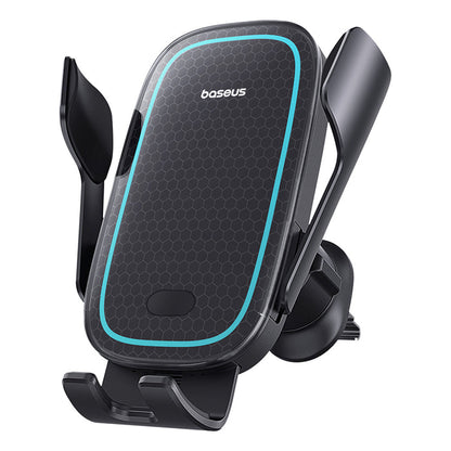 Baseus Milky Way Pro Series 15W Wireless Charging Electric Car Mount Phone Holder — Black
