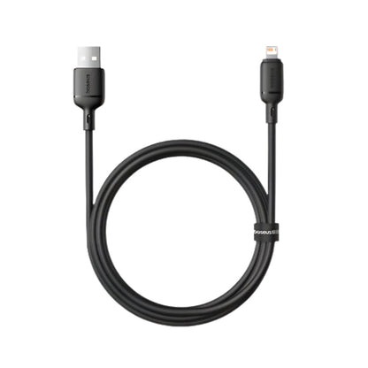Baseus Silky Series USB-A to Lightning Fast Charging Cable, 1m, 2.4A, Black
