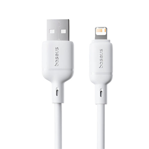 Baseus Silky Series USB-A to Lightning Fast Charging Cable, 1m, 2.4A, Moon White