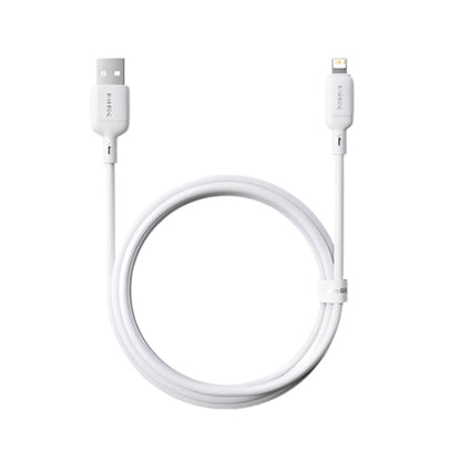 Baseus Silky Series USB-A to Lightning Fast Charging Cable, 1m, 2.4A, Moon White