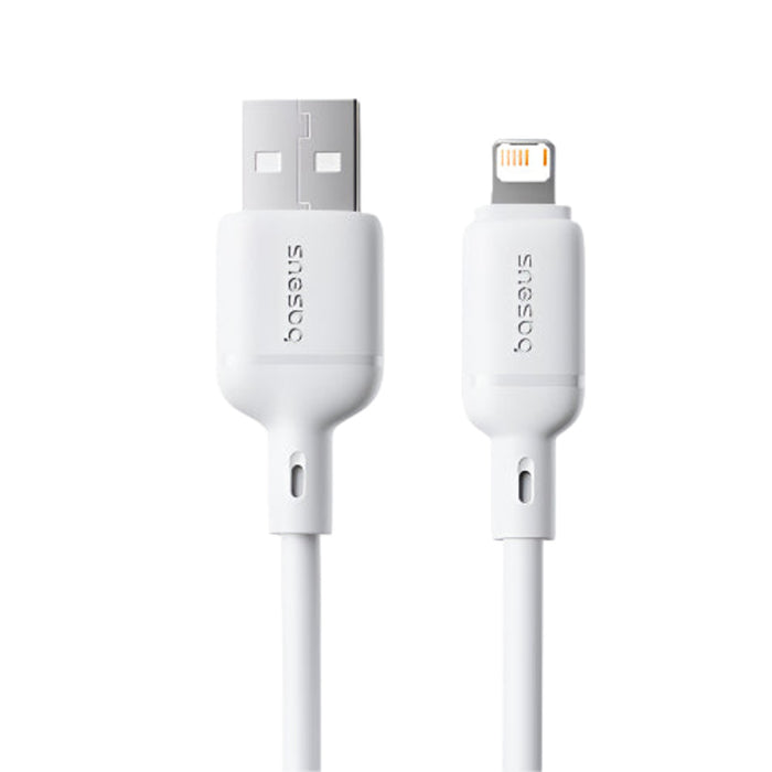 Baseus Silky Series USB-A to Lightning Fast Charging Cable 2M 2.4A Moon White