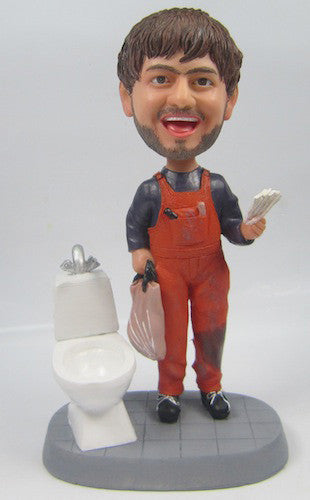 Bathroom Tile Setter Bobblehead - National Bobblehead HOF Store