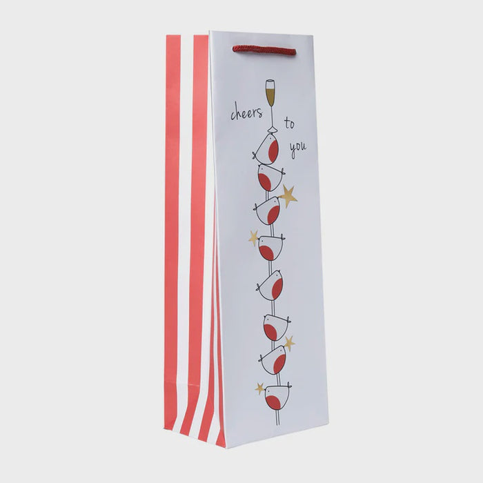 Belly Button Bottle Gift Bag - Robin