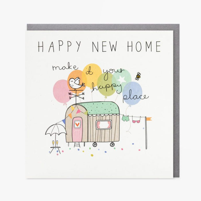 Belly Button New Home Happy Place Greetings Card