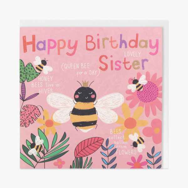 Belly Button Wonderful World Sister Greetings Card