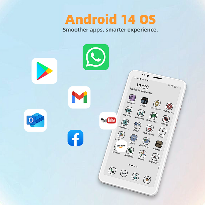 Black Friday-Bigme 4G color ePaper smartphone Hibreak S with Android 14 OS Android eink smartphone Bigme Hibreak bigme hibreakS eink smartphone Hibreak S Morden remarkable Eink Tablet for digital reading