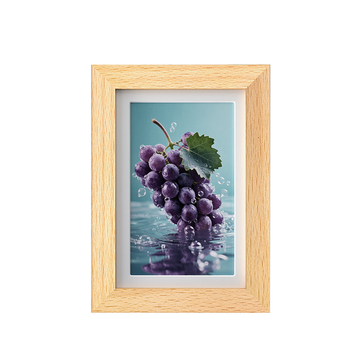 Bigme 7.5''F7 PRO Smart Digital Color E-ink Photo Frame Beech Bigme eink photo frame Bigme F7 digital photo frame EINK photo frame F7 PRO photo frame Picture Frame pictureframe Morden remarkable Eink Tablet for digital reading