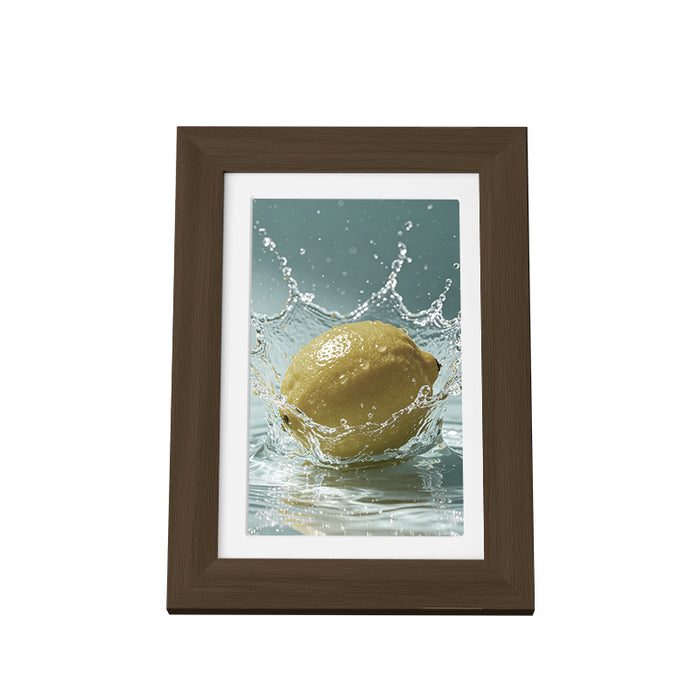 Bigme 7.5''F7 PRO Smart Digital Color E-ink Photo Frame Walnut Bigme eink photo frame Bigme F7 digital photo frame EINK photo frame F7 PRO photo frame Picture Frame pictureframe Morden remarkable Eink Tablet for digital reading