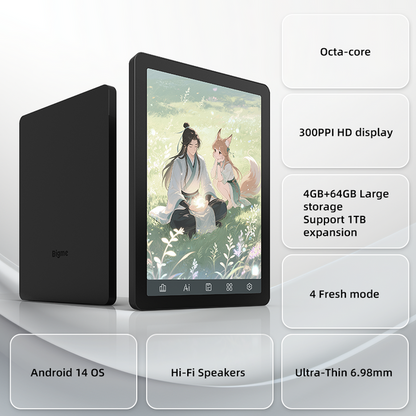 Black Friday-Bigme B6 Color eReader with Android 14OS Android ereader color ereader E-reader ebook readers Ereader kaleido 3 ereader Newest ereader Morden remarkable Eink Tablet for digital reading