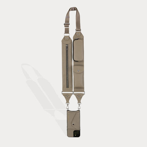 Billie Utility Crossbody with Case - Greige/Silver Bandolier Bandolier