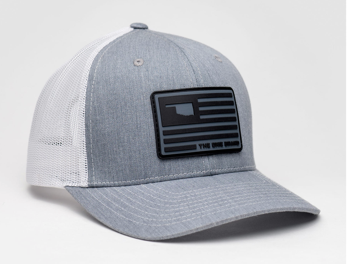 Billy- Grey/White Mesh Snap Back Okie Brand Hat